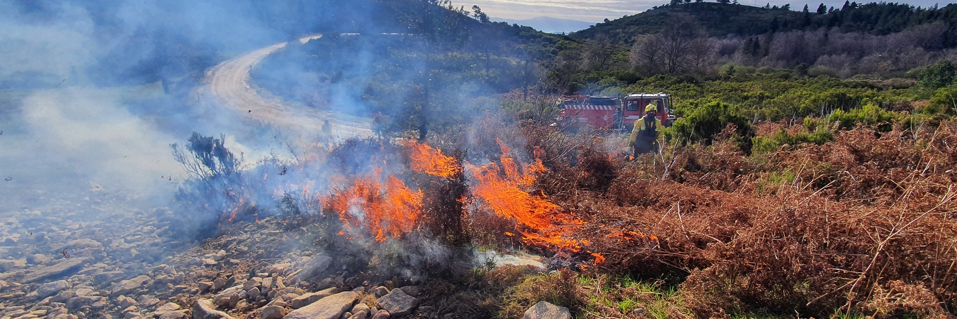 Município realizou ação de Fogo Controlado na Serra da Cabreira