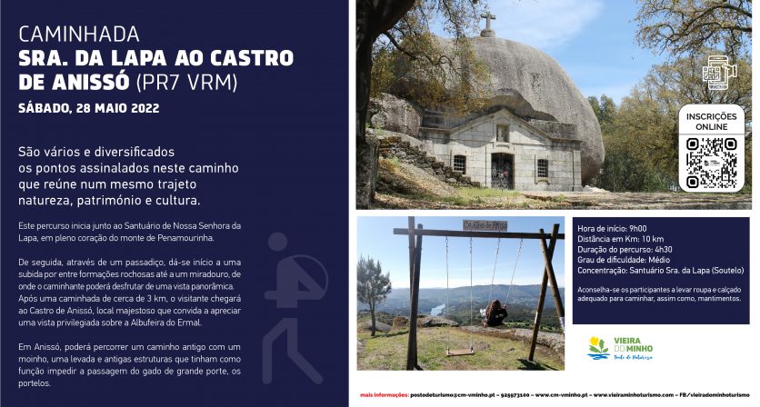 Vieira do Minho, Caminhada Sra da Lapa ao Castro de Anissó