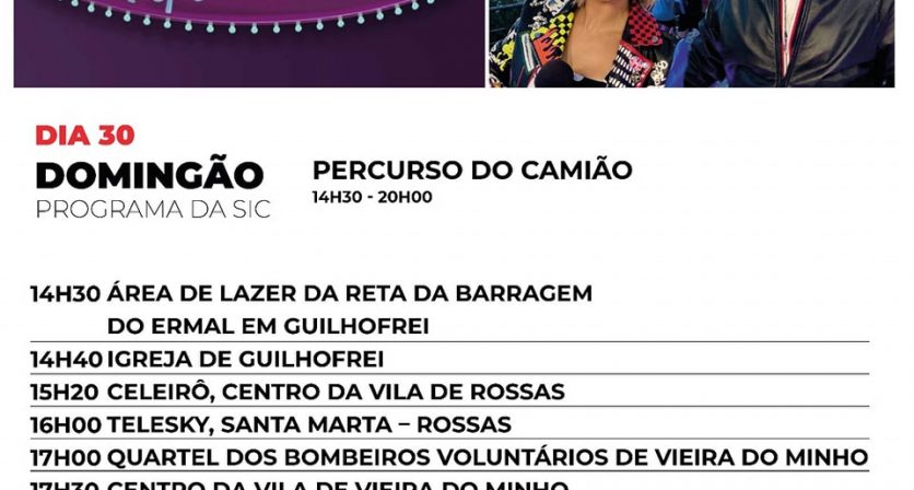 Camião da SIC este domingo em Vieira do Minho