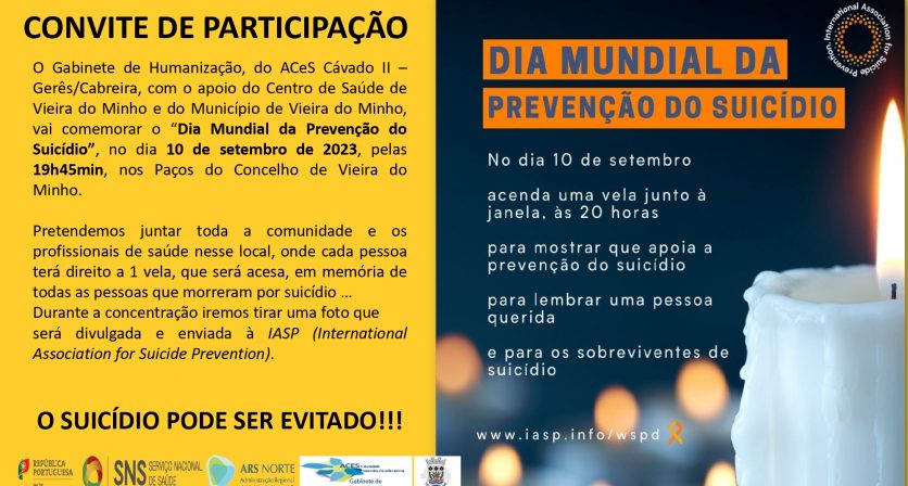 Vieira do Minho assinala Dia Mundial da Prevenção do Suicídio