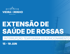 Galeria de Fotos - Interrupção temporária do funcionamento da Extensão de Saúde de Rossas para obras de revitalização