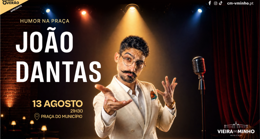 Depois da emoção da Volta a Portugal, o humor toma conta da Praça com João Dantas