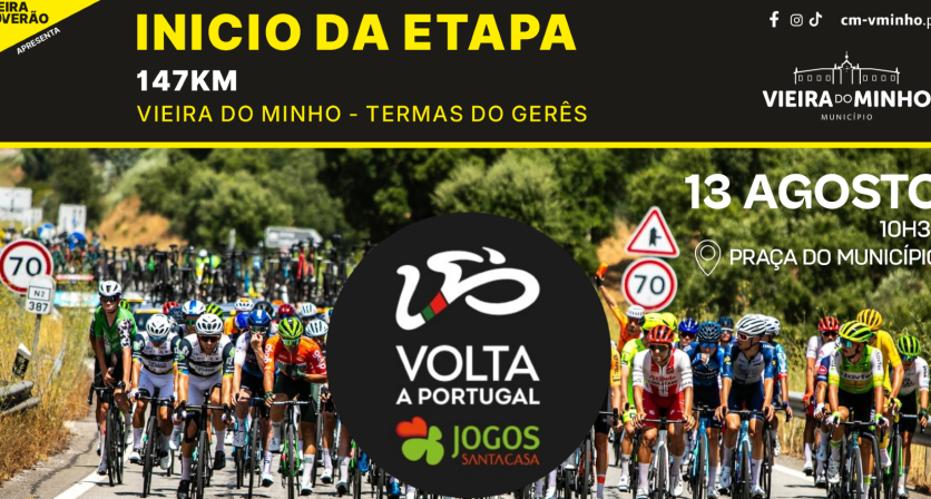 Vieira do Minho recebe a partida da Volta a Portugal e afirma-se como palco dos grandes eventos desportivos