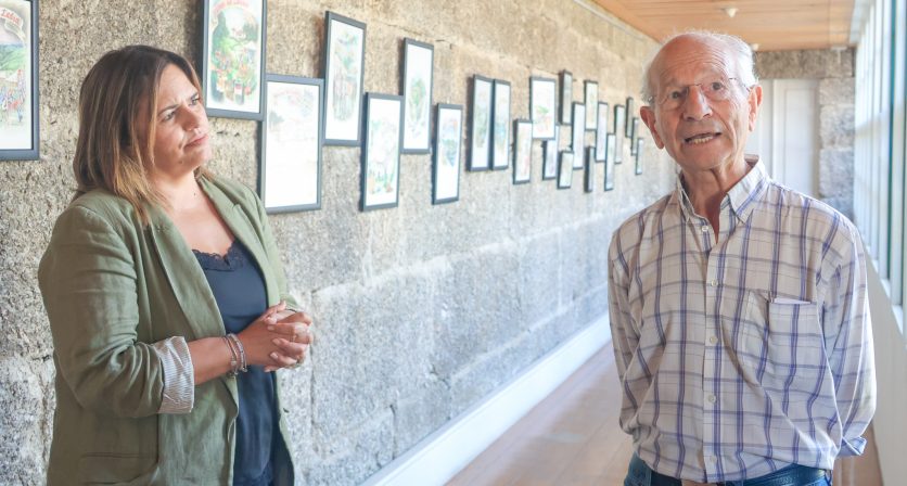 Casa de Lamas tem patente exposição dedicada à Feira da Ladra com ilustrações do Jornal de Vieira