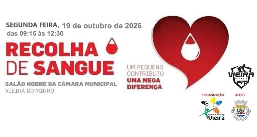 Vieira do Minho recebe nova recolha de sangue na próxima segunda-feira